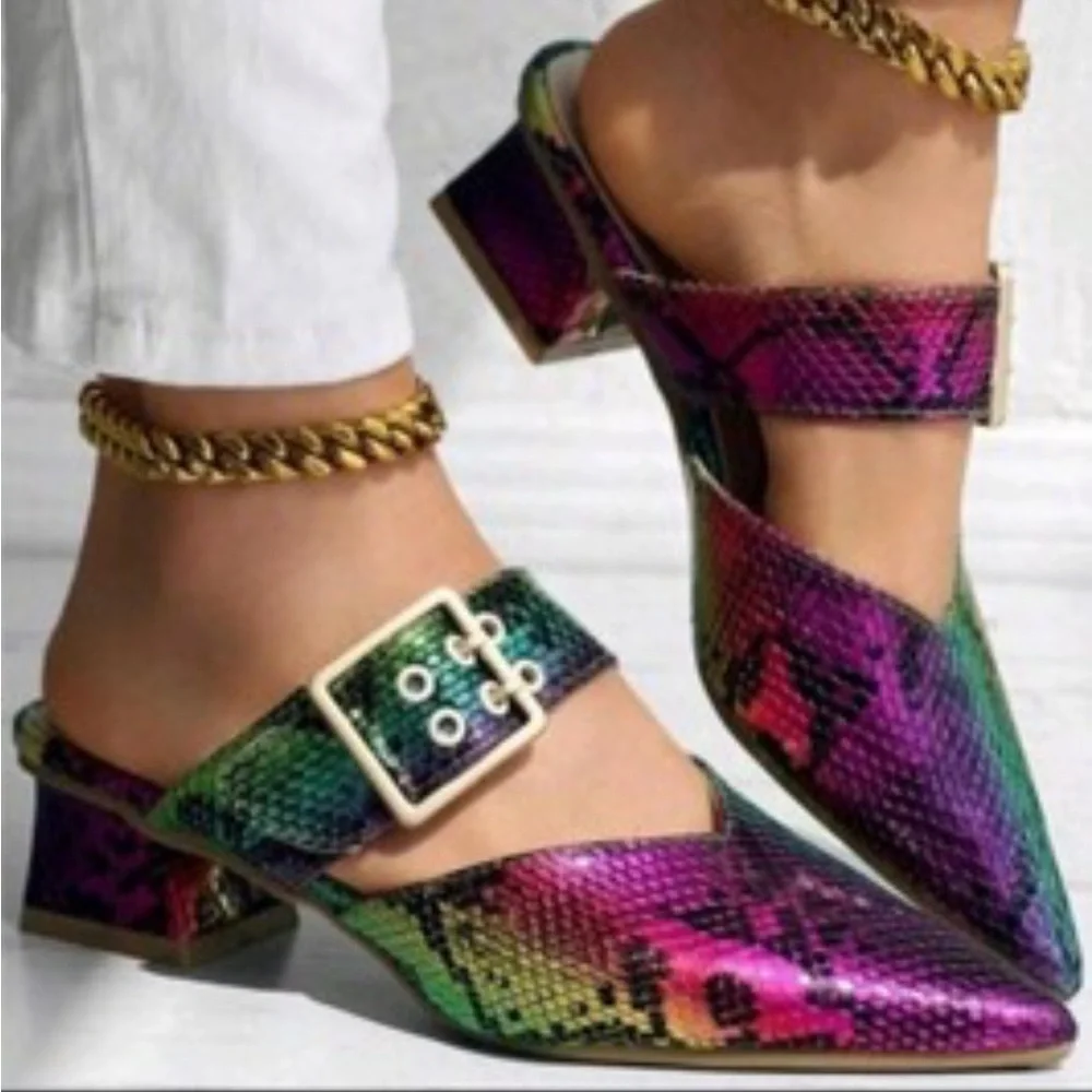 ✨Buckle Ballet Flats/Slip ons for Women European Size 38 USA size 7.5-8 NWOT‎
